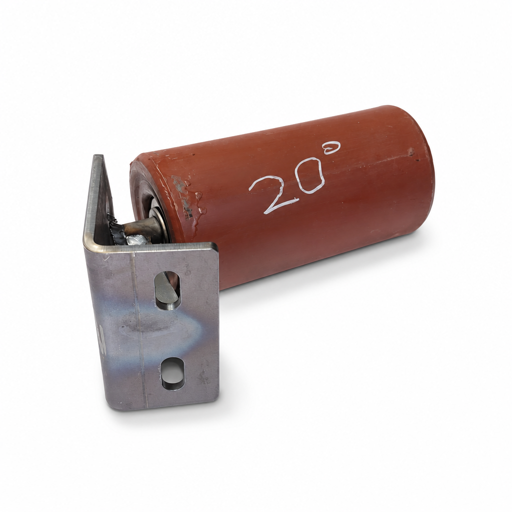 Roller holder and roll 20 deg. – smooth rollers, steel – image 2