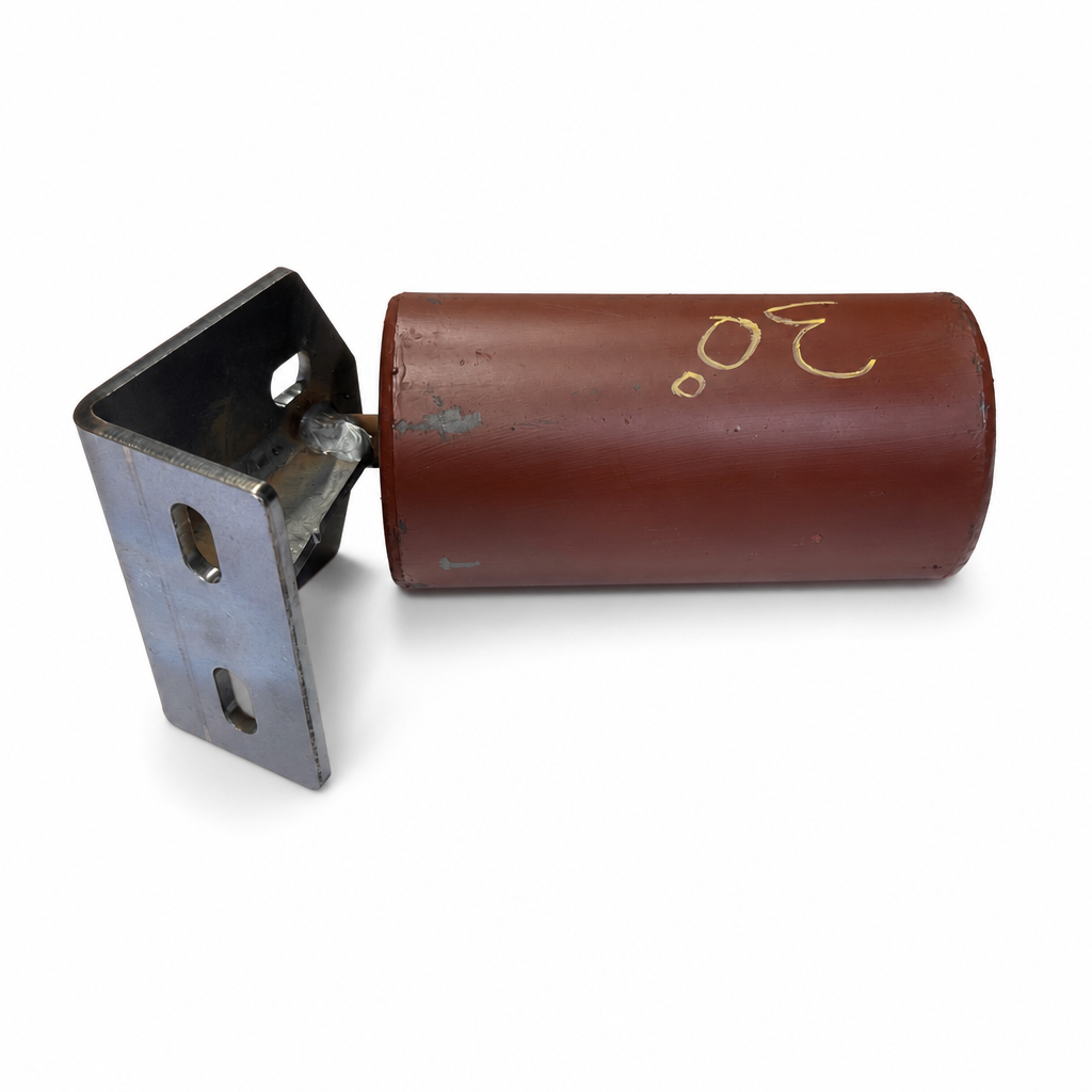 Roller holder and roll 30 deg. – smooth rollers, steel