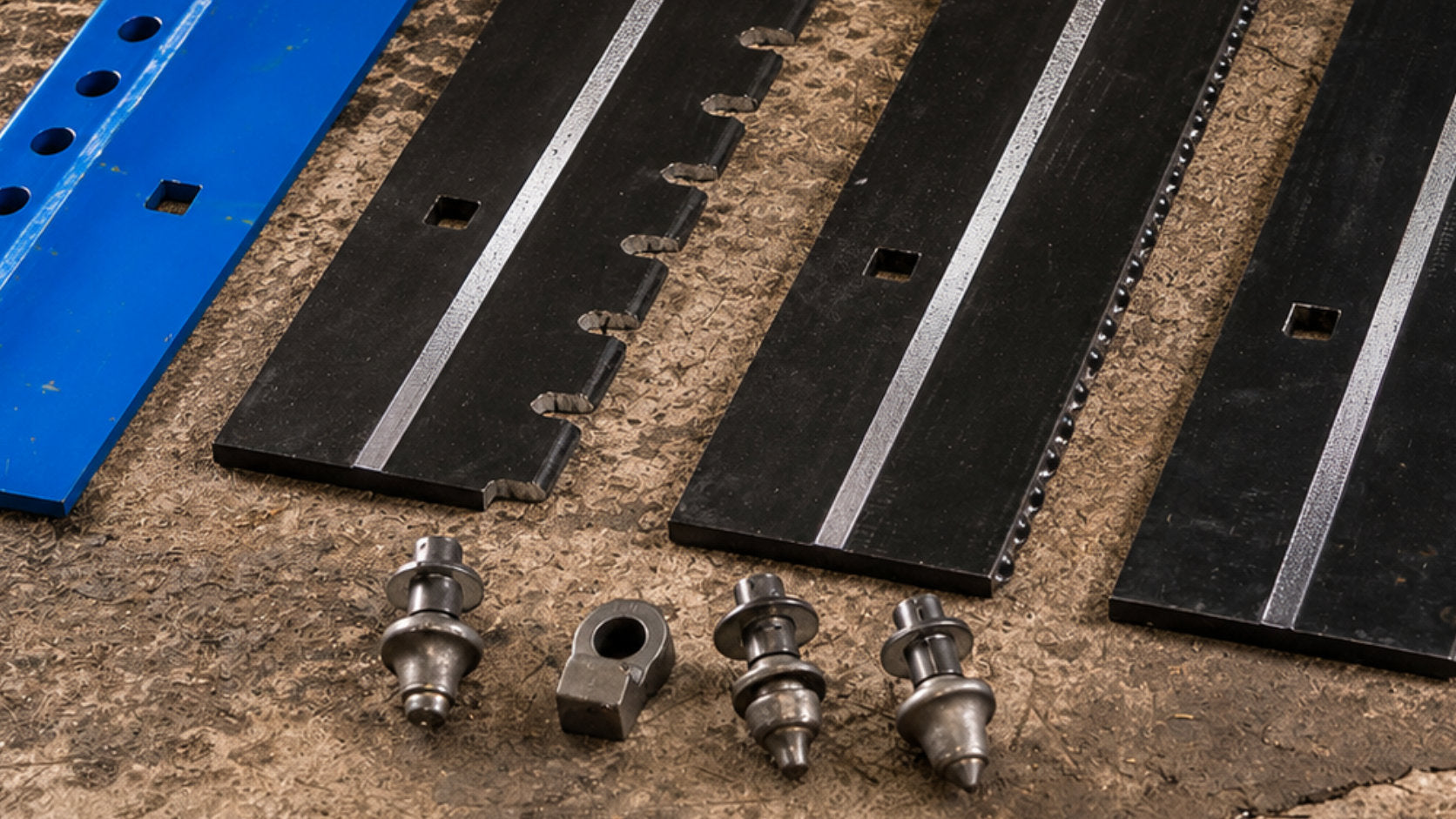 Carbide edges, pins and frames