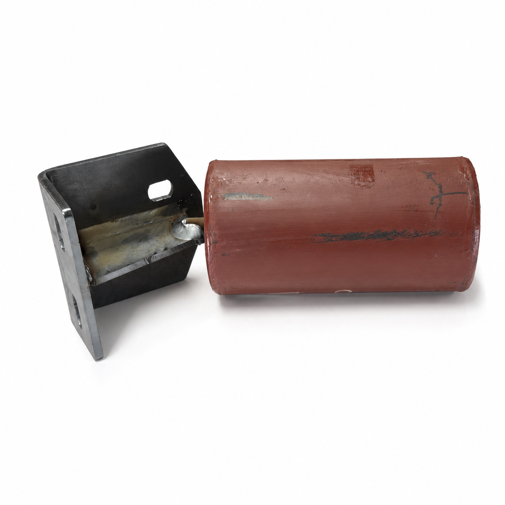 Roller holder and roll 60 deg. – smooth rollers, steel