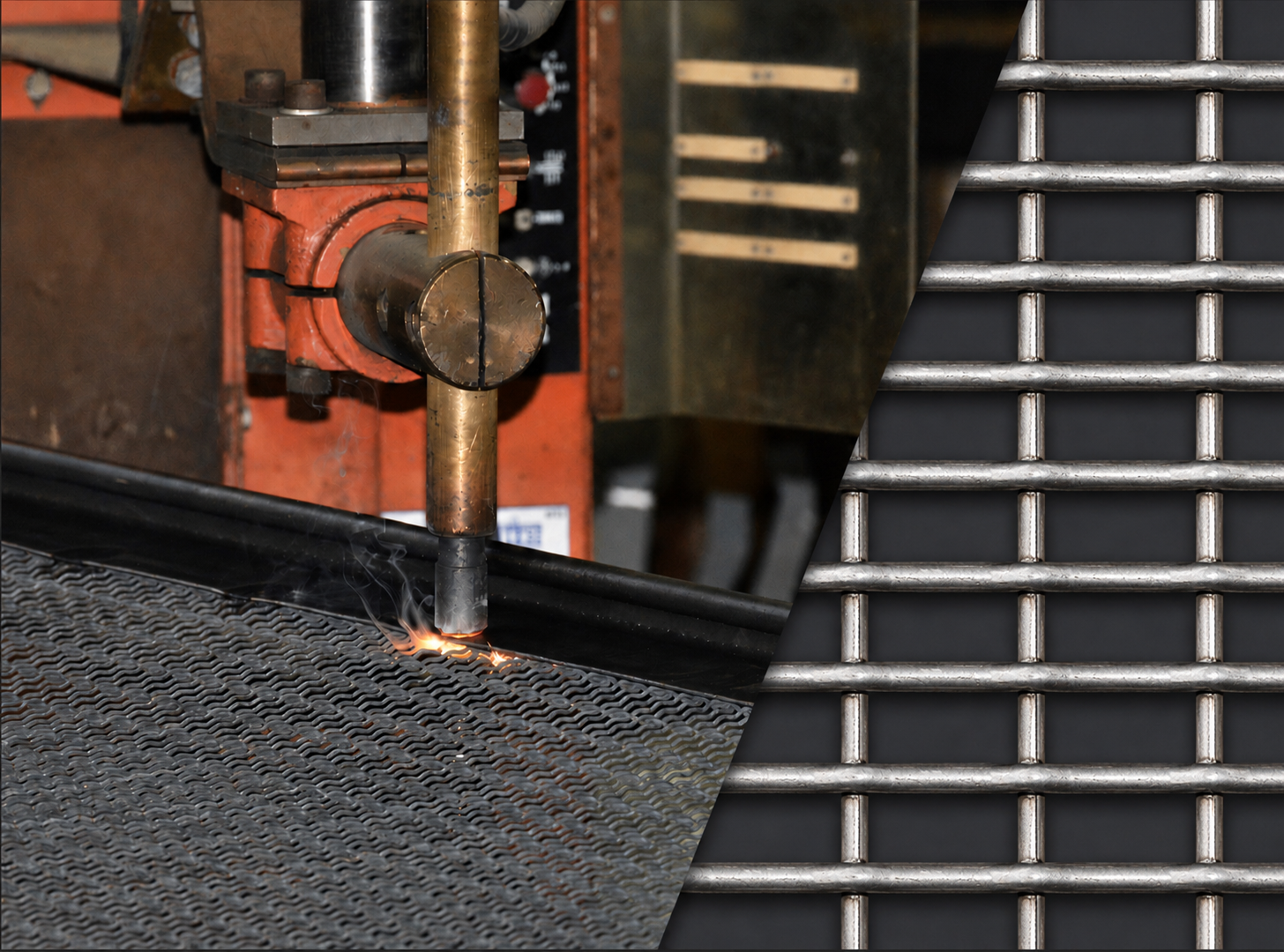 Wire screens, rectangular holes